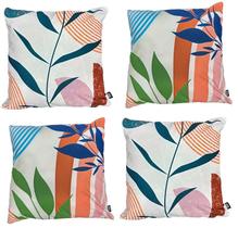 Kit com 4 capas de almofadas Tokyo Design 45x45cm em poliéster Coleção Marimar (cód. M-1122)