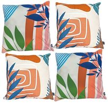 Kit com 4 capas de almofadas Tokyo Design 45x45cm em poliéster Coleção Marimar (cód. M-2233)