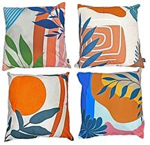 Kit com 4 capas de almofadas Tokyo Design 45x45cm em poliéster Coleção Marimar (cód. M-2345)