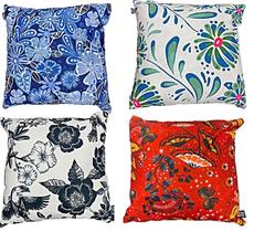 Kit com 4 capas de almofadas Tokyo Design 45x45cm em poliéster Coleção Trópicos (cód. T-2345)