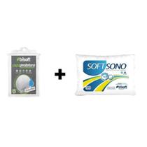 Kit com 4 capas de travesseiro 100% poliéste 4 travesseiros Soft sono Kit com 4 capas de travesseiro 100% poliéste 4 travesseiros Soft sono