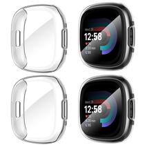 Kit com 4 Capas Protetoras de TPU para Fitbit Sense 2 e Versa 4 Suoman Kit com 4 Capas Protetoras de TPU para Fitbit Sense 2 e Versa 4 Suoman