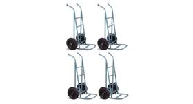 Kit com 4 Carro Armazém 300 KG - Pneu Câmara - Metalpama Kit com 4 Carro Armazém 300 KG - Pneu Câmara - Metalpama
