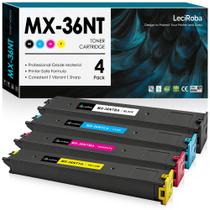 Kit com 4 Cartuchos de Toner LeciRoba MX-36NT para Impressoras Sharp Kit com 4 Cartuchos de Toner LeciRoba MX-36NT para Impressoras Sharp