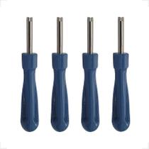 Kit Com 4 Chaves Saca Núcleo 25mm Fenda Cabo Plástico Novo