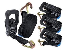 Kit Com 4 Cinta Para Amarração De Cargas 35mm X 6m 1,5 Toneladas Com Catraca MAVE