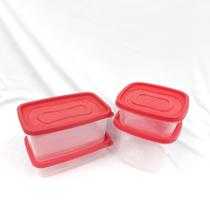 Kit com 4 clic pote Plasútil vermelho