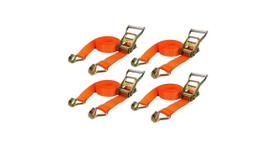 Kit com 4 conjunto catraca para amarração de carga - 5t - 9mts - rcai-2002 - robustec
