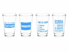 Kit com 4 Copos Americano Nadir Personalizado 190ml para Drinks e Eventos Kit com 4 Copos Americano Nadir Personalizado 190ml para Drinks e Eventos