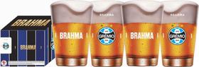 Kit Com 4 Copos Oficiais Para Cerveja Brahma Do Grêmio 350ml - AMBEV