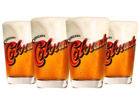 Kit Com 4 Copos Para Cerveja e Chopp Colorado 350ml Oficial - Globimport
