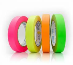 Kit com 4 Cores de Fita Crepe Fluorescente 18mm x 50m - Nastro