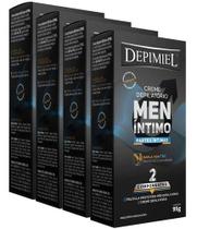Kit Com 4 Cremes Depilatório Men Íntimo 95g - Depimiel