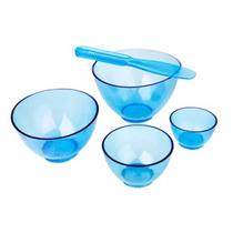 Kit com 4 Cubetas Silicone e 1 Espátula Para Estética, Saúde - Argilas, Máscaras, Peelings