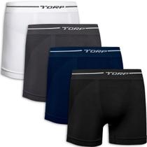 Kit Com 4 Cueca Boxer Sem Costura Microfibra Confortavel Torp