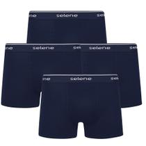Kit Com 4 Cuecas Box Boxer De Algodão Tamanhos Plus Size X1 X2 X3