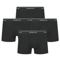 Kit Com 4 Cuecas Box Boxer De Algodão Tamanhos Plus Size X1 X2 X3 - Selene Kit Com 4 Cuecas Box Boxer De Algodão Tamanhos Plus Size X1 X2 X3 - Selene