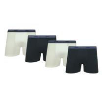 Kit Com 4 Cuecas Boxer Box Lupo Cuecas Box Malha Algodão Cotton