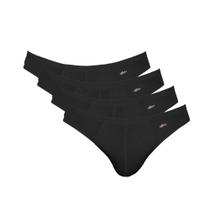 Kit Com 4 Cuecas Slip Tradicional Light Zorba Algodão Cotton Original