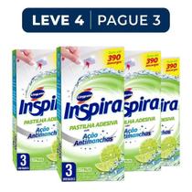 Kit com 4 cx Pastilha Adesiva Sanitária Inspira 12 unidades no Total Kit com 4 cx Pastilha Adesiva Sanitária Inspira 12 unidades no Total