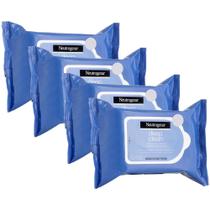 Kit com 4 Demaquilantes Neutrogena Deep Clean 25 unidades