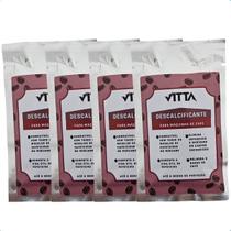 Kit com 4 Descalcificantes em Pó Para Limpeza de Cafeteira Kit com 4 Descalcificantes em Pó Para Limpeza de Cafeteira