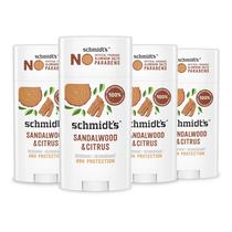 Kit com 4 Desodorantes Schmidt's Sândalo & Citrus - 75ml cada