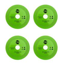 Kit Com 4 Disco De Corte Vidro Cristal Diamantado 100x15x20mm