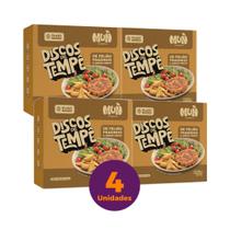 Kit com 4 Discos De Tempê De Feijão Fradinho com Arroz Preto Mun Artesanal 220g