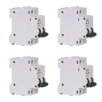 Kit com 4 disjuntor bipolar.10a din soprano (shb2-c010a) Kit com 4 disjuntor bipolar.10a din soprano (shb2-c010a)