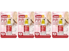 Kit com 4 Educador Sanitário Pipi Dog Pode Sanol ( Atrativo Xixi Sim ) 20ml Kit com 4 Educador Sanitário Pipi Dog Pode Sanol ( Atrativo Xixi Sim ) 20ml