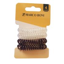 Kit Com 4 Elásticos De Cabelo Classic Tamanho M Marco Boni