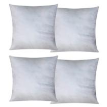 Kit com 4 Enchimento Almofadas 45x45 Floco de Espuma