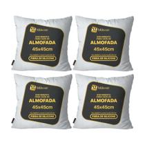 Kit com 4 Enchimentos Para Almofadas Mdecore - 45x45
