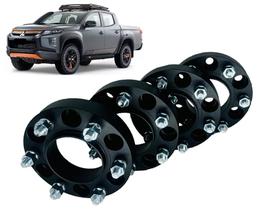 Kit com 4 Espaçadores Alargadores de 50mm para Mitsubishi L200 Triton e Outros Modelos Kit com 4 Espaçadores Alargadores de 50mm para Mitsubishi L200 Triton e Outros Modelos