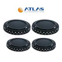 Kit com 4 Espalhadores AtlasBoca Chama Tampinha Queimador do Fogão Atlas/Itatiaia/Coliseum/Ágata/Grécia/Coliseum/Mônaco