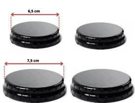 Kit com 4 Espalhadores Tampinhas Queimador do Fogão Esmaltec Veneza/Ágata/Caribe/Munique/Bali