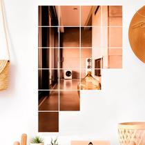 Kit com 4 Espelhos Decorativos de Vidro Bronze 30x40cm Fita 3m Tek Bond Retangulares Kit com 4 Espelhos Decorativos de Vidro Bronze 30x40cm Fita 3m Tek Bond Retangulares