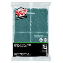 Kit com 4 Esponja de Limpeza Dupla Face Profissional SCOTCH Brite 3M Kit com 4 Esponja de Limpeza Dupla Face Profissional SCOTCH Brite 3M