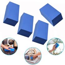 Kit com 4 Esponja em Espuma de Pva Ultra Absorvente Banho Lavar Carros Motos Vidros e Pias Limpeza em Geral