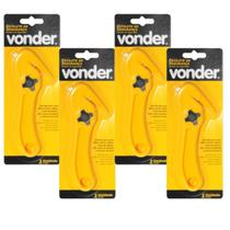 Kit Com 4 Estiletes De Segurança Vonder Em Plástico Com Lâmina Reta Excelente Qualidade e Resistente