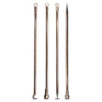 Kit com 4 Extrator Cureta Removedor de Cravos Acne Espinhas