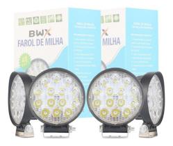 Kit Com 4 Farol De Milha 42w 16 Leds 3000 lumens Para Carro Caminhão Ônibus Tratores Máquinas Agrícolas 12/24v Off-r