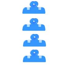 Kit com 4 fecha embalagem prendedor