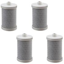 Kit com 4 Filtro Refil HDF 200 Carbon Block ROSCÁVEL - Para Aquaplus 200, EF Polifil 200, Planeta Água Fit 200, Aqualar 3M AP 200 e outros