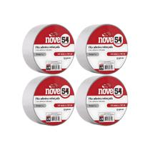 Kit com 4 Fita Reforçada Silver Tape 50mmx10m Prata-Nove54