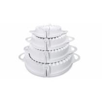 Kit com 4 Forminhas de Tamanhos Diferentes para Pastel Kit com 4 Forminhas de Tamanhos Diferentes para Pastel