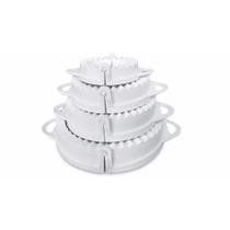 Kit Com 4 Forminhas De Tamanhos Diferentes Para Pastel Kit Com 4 Forminhas De Tamanhos Diferentes Para Pastel