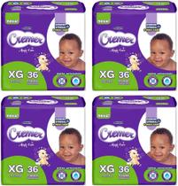 Kit com 4 - Fralda Cremer Mega XG com 36 Unidades Magic Care