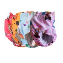 Kit com 4 fraldas ecológicas estampas femininas Darlymamy + 4 absorventes Kit com 4 fraldas ecológicas estampas femininas Darlymamy + 4 absorventes